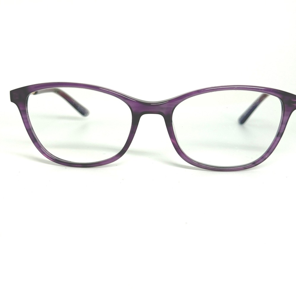 Helium 4462 Purple Rose Gold Eyeglasses Frames 54-18-140 Glitter‎ Temple 22126
